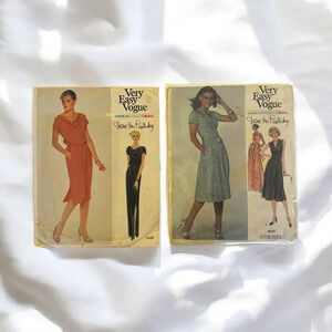 Vintage 1970s Vogue sewing patterns from Diane VonFurstenberg, iconic Wrap Dress